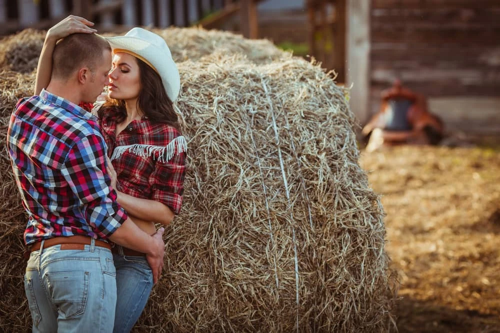 A young couple who took advantage of dating profile tips